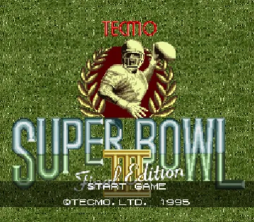 Tecmo Super Bowl III - Final Edition (Japan) screen shot title